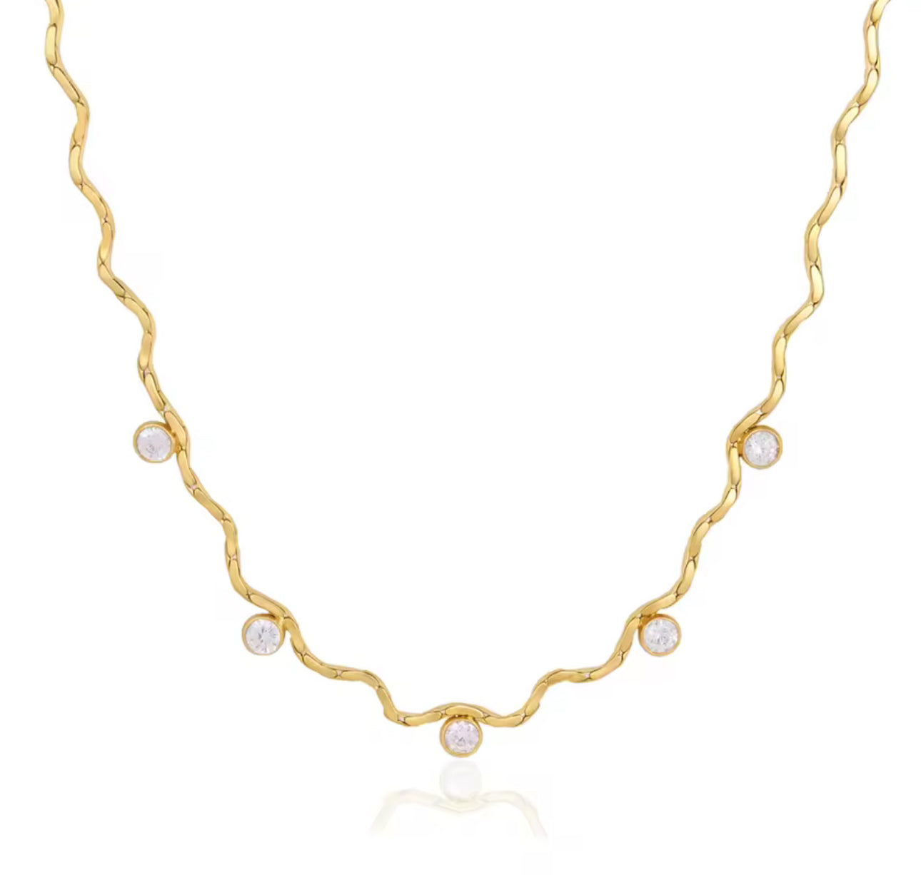 Orla Wave Chain Necklace