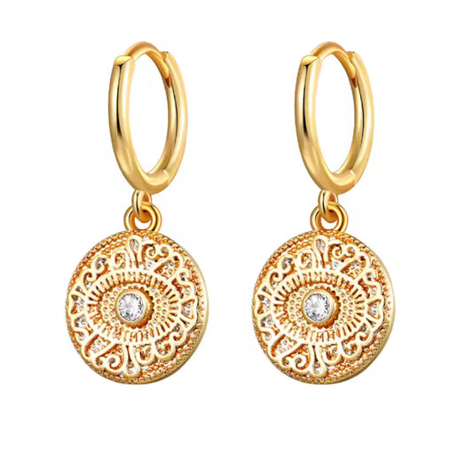 Egypt Mini Hoop Earrings