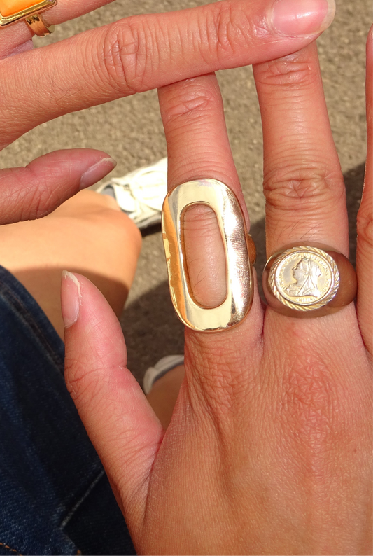 Coin Signet Ring
