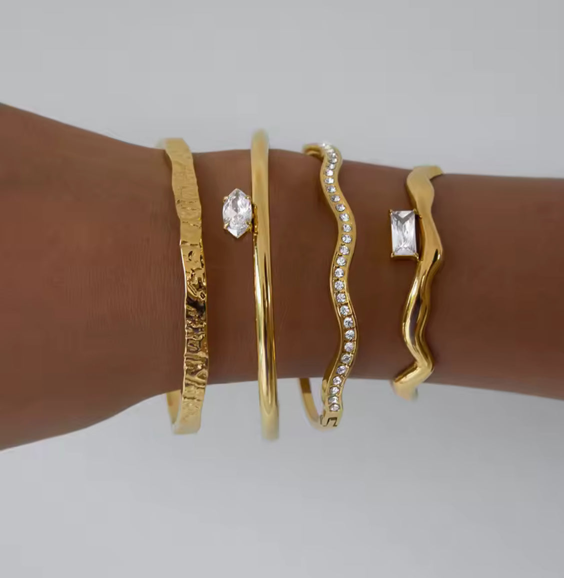 Aurelia Sculpt Bracelet Stack