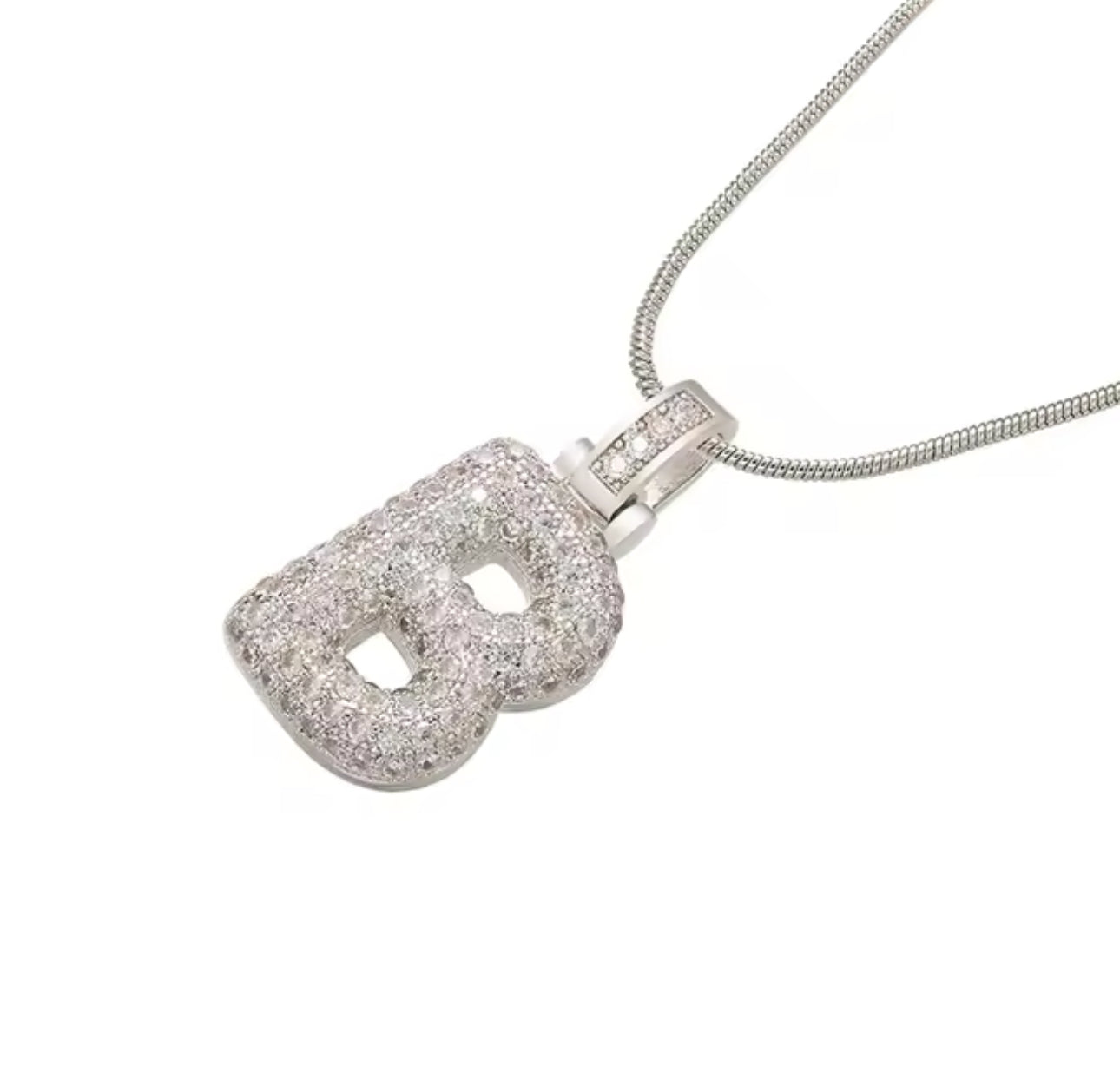 Bubble Initial Necklace