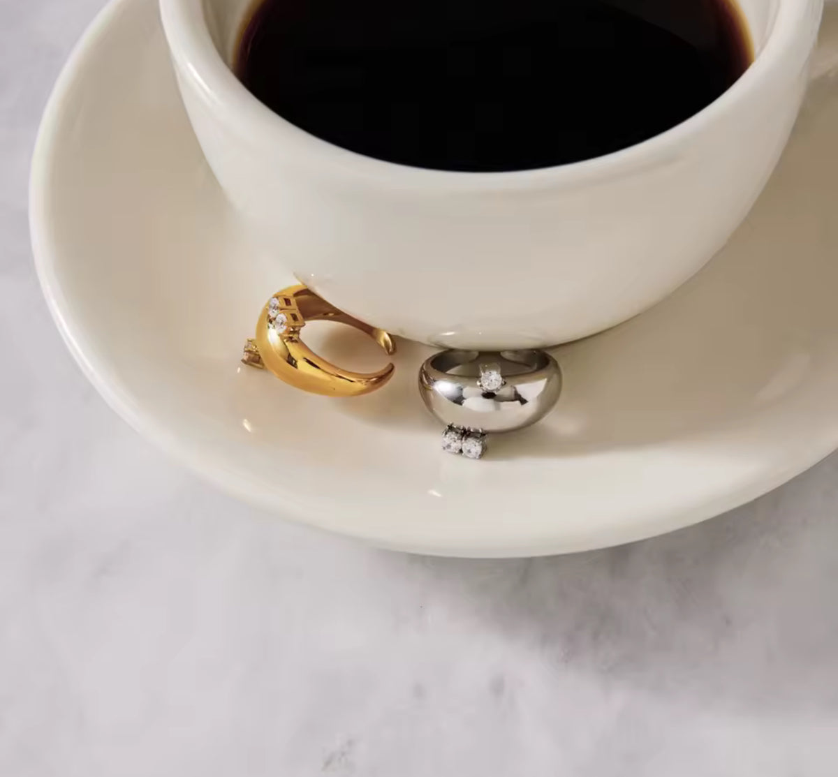 Jenna Crystal Ring - Adjustable