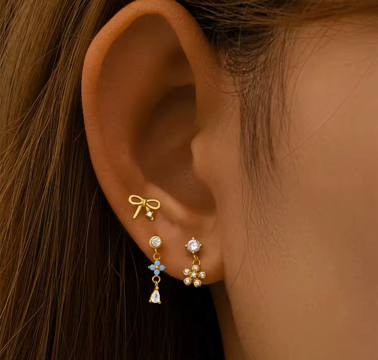 Madison Helix Stud Earring