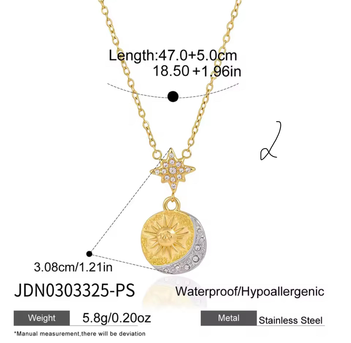 Midnight Lunar Necklace Set