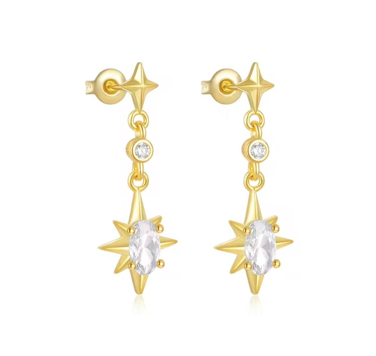 Mari Star Drop Earrings