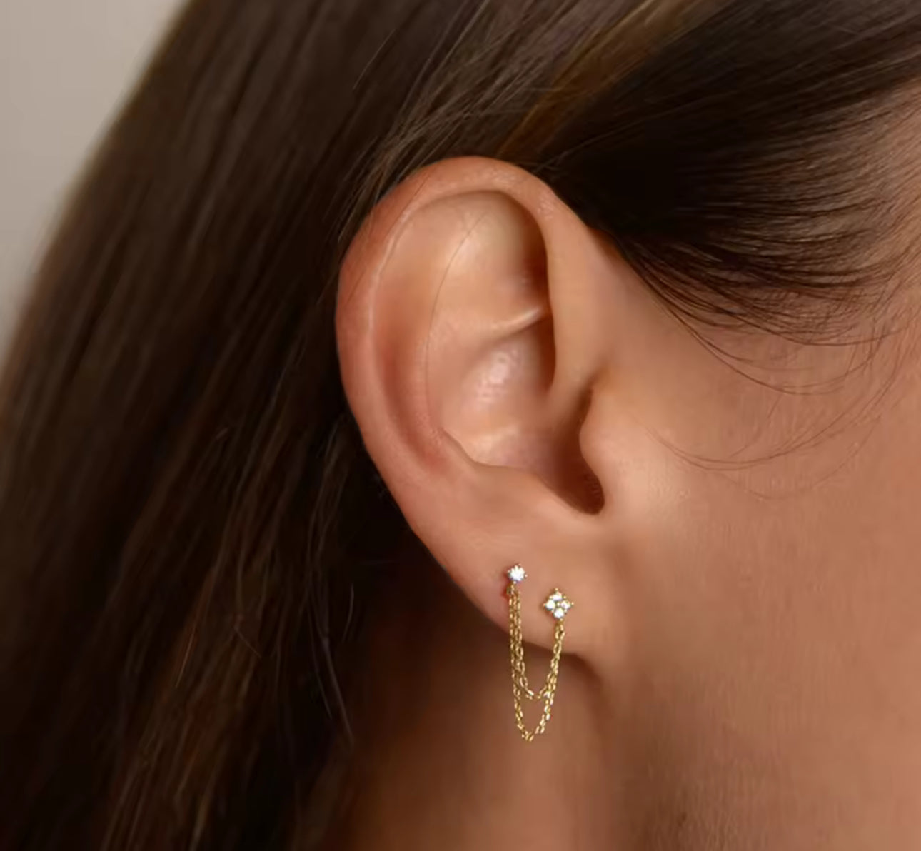 Serena Chain Drop Earrings