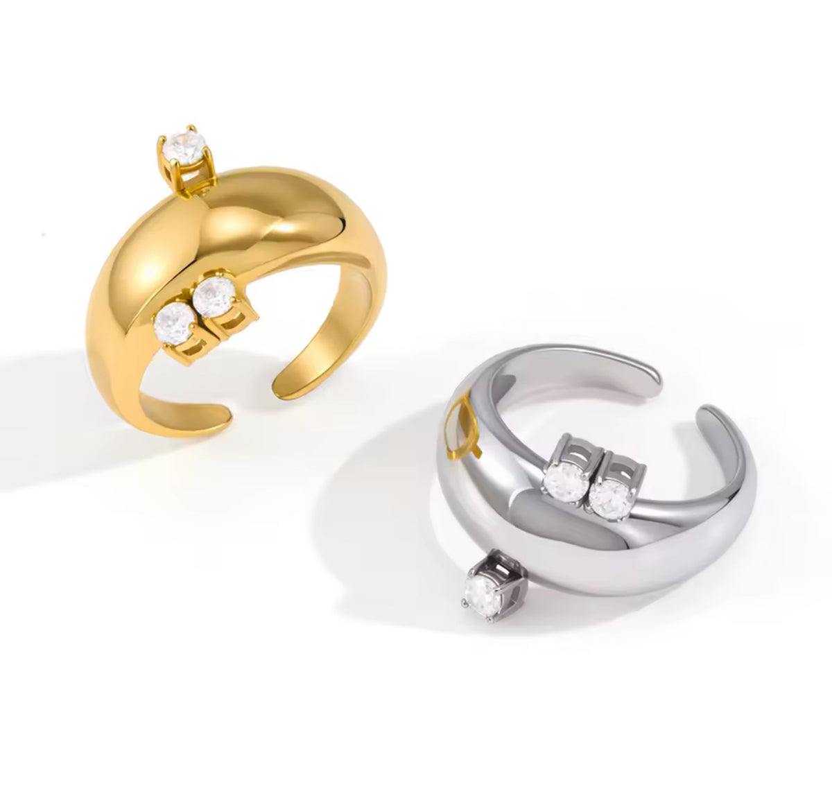 Jenna Crystal Ring - Adjustable