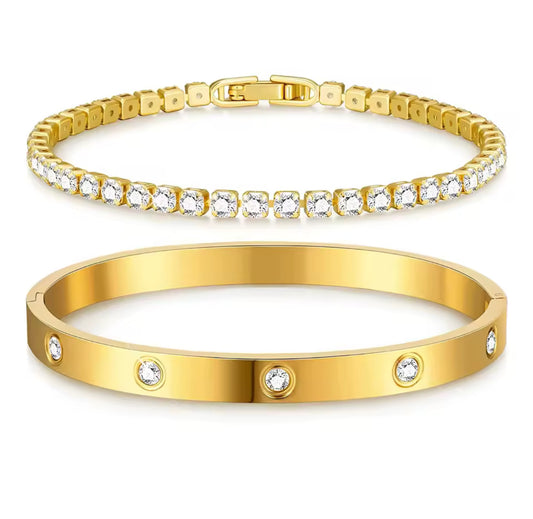 Lucky Bracelet Set - Gold