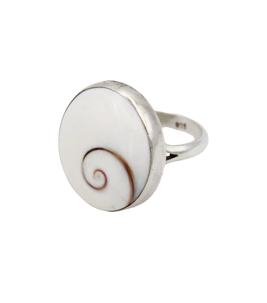 Sterling Silver Shell Statement Ring