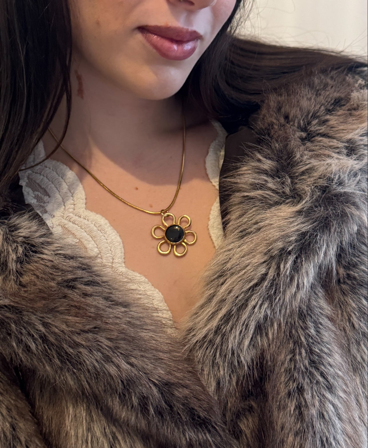 Gold Flower Necklace