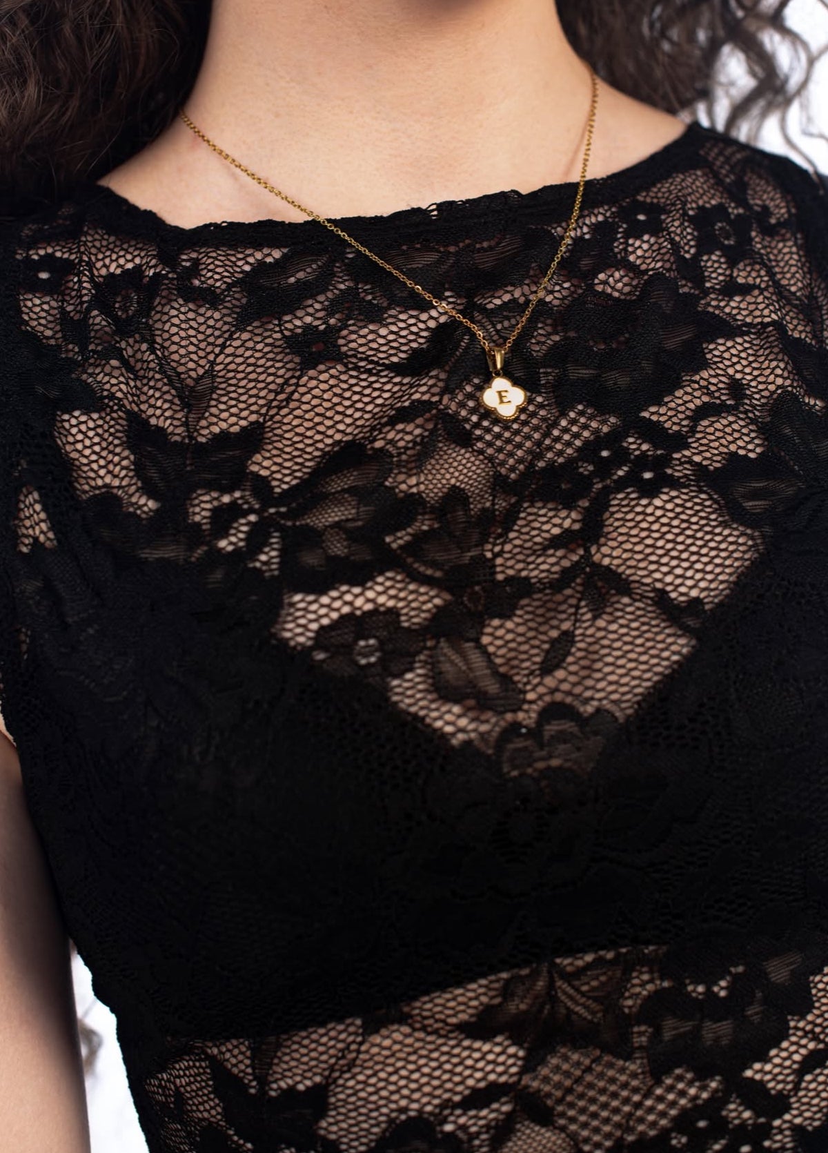 Initial Clover Necklace